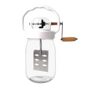per burro - Strumento di miscelazione per burro 1500 ml con barattolo in vetro e frusta - Compreso frullatore per uova e bottiglia di vetro - per pasticceria, cucina, marmellata, salsa