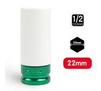 per bussola Protettiva 1/2 Pollice per Dadi per ruota - per inserto Antigraffio in Nylon per Cerchi in Lega - Smontaggio per sicuro 15mm(22mm)