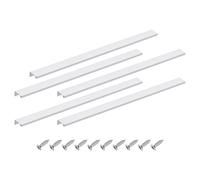 Per cabinet edge finger pull, 5pcs 500mm / 19.69" cassettiere nascoste, argento