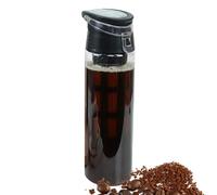 per caffè freddo, 550 ml, a prova di perdite, con coperchio ermetico, da viaggio per sport, viaggi, escursionismo, campeggio, cartuccia di grande capacità che vorrai mangiare di più