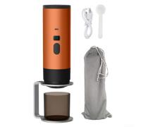 per caffè Portatile 3-in-1 Wireless per Capsule e Cialde ESE - Design Compatto per viaggio Auto Ufficio(Orange)