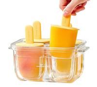per cake pop, 4 scomparti, antiaderente, riutilizzabili, adatti per alimenti, per dessert fatti in casa, congelatore, cucina, picnic e feste