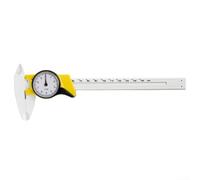 per calibro Plastificato 150mm a Corsoio per Diametri Interni Esterni - Misuratore Preciso 0.1mm per Laboratorio e Scuola(White)