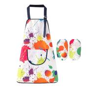Per , camicetta d'arte, regolabile, con maniche, grembiule di pittura, per età da 2 a 12 anni, per la scuola, il giardino, , l'esterno, la scuola materna, 16 metri (2-5 anni