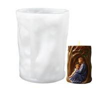 per candele a forma di Gesù, in silicone, a rilascio facile, per candele, , cioccolato, resina, gesso, fondente, sapone, decorazione natalizia religiosa per fai da te, casa, officina