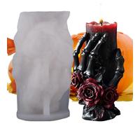 Per Candele A Forma Di Testa Di Morte - Stampo Per Candela In Silicone A Forma Di Testa Di Morte, Stampo In Silicone Per Sapone Spaventoso, Forniture Per La Produzione Spaventosa |