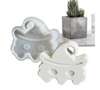 Per Candele Di Halloween - Stampo In Silicone Per Aromatizzatore Per Auto | Stampo Per Bambola In Silicone Per Decorazione Manuale Feste Appeso Dessert Gel Sapone Artigianale