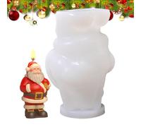 per Candele di Natale - Babbo Natale Decorativo,Stampo per Candele Natalizie in Silicone - Per Le Decorazioni Delle Feste Autunnali Invernali Di Compleanno Tavola E