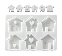 per candele in silicone a 6 cavità per realizzare la casa divertente | Stampi in silicone per candele in resina epossidica per resina epossidica progetti artistici per la decorazione della casa