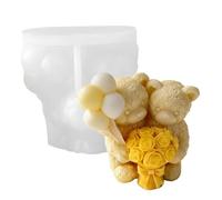 per candele in silicone,a facile sformatura per orsetti coppia - Divertenti Forme in Silicone per Candele - per matrimoni, feste, decorazione casa, hobby, gesso, sapone, caramelle, torte al cioccolato