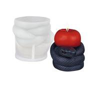 per candele in silicone | Serpentine 3D a forma di serpente in stampo in resina siliconica,Strumento di rimozione facile antiaderente per la fabbricazione di sapone, Progetti artistici e