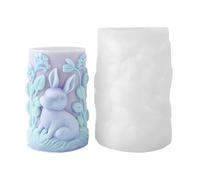 Per Candele In Silicone - Utensile In Silicone A Forma Di Coniglio Resistente Al Calore | Stampo Coniglio 3D,Per Famiglia Studenti Adulti Uomini Donne Pasqua E Compleanno