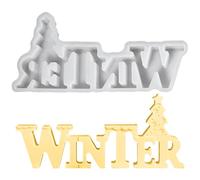 Per Candele Inverno Albero Di Natale | 3D In Silicone Per Insegne Natalizie Con Parole - Centrotavola Decorativo per Casa Compleanno Ringraziamento