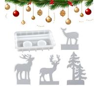 Per Candele Natale 5 Pezzi per Lavoretti Festivi Distacco Facile Strumento | in Silicone Colata Portacandele Natalizi Adatti A Gelatina Biscotti Torte Argilla Lavoretti Feste Casa