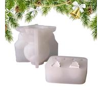 per Candele Natalizi in Silicone | Stampo per Resina Epossidica Natale | Forme Stagionali Festive per Artigianato Sapone Aromaterapia | Pasta Resina Aromatica Progetti Creativi
