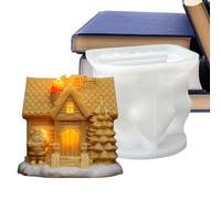 per Candele Natalizie - Stampo Casa Riutilizzabile con Facile Distacco | Stampo In Silicone Per Sapone 3D | per Decorazioni Domestiche per il Natale e Realizzazione di Lavori Artigianali