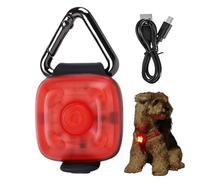 Per Cani Per Passeggiate Notturne USB Ricaricabile 3 Modalità Impermeabile | Luce a Clip per Cani Per Campeggio Scalata Camminate Quotidiane Mattino