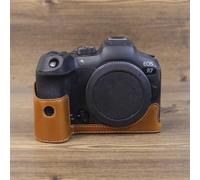 Per Canon EOS R7 1/4 pollici filettatura PU pelle fotocamera mezza custodia base