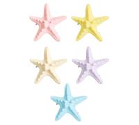 per capelli a forma di stella marina | Set di 5 fermagli colorati decorativi a tema | fermagli per capelli stile - per spiaggia, viaggi, incontri , vacanze e