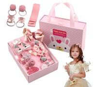 per capelli bambine, per capelli per bambini per ragazze - Bows Clip per capelli per ragazze per bambini - Insieme di 18 eleganti prigione principessa, copricapo set per il balletto della scuola per f