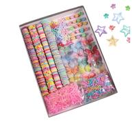 per capelli colorati per ragazze, per feste di compleanno, morbidi elastici | Accessori per capelli per bambine per lo styling della scuola, tutti i giorni, occasioni speciali, compleanni, vacanze