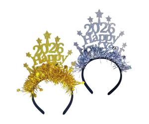 per capelli di Capodanno - Costume da stella in 2 pezzi | Scintillanti decorazioni per la festa di Capodanno 2026 | Set di fasce per capelli - Tradizione di celebrazione del festival delle v