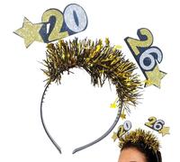 Per Capelli Per Capodanno - o Per La Testa 3D Riflettente Festivo Comodo,Per Capelli Per Feste 2026 | Per Famiglia Uomini Donne Adulti Bambini Feste Indoor E Outdoor Celebrazioni Delle Festività