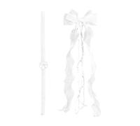 per capelli per comunione, nastro di organza, per matrimoni, cerimonie, compleanni, eventi speciali, battesimi, formali, sala da pranzo, servizi fotografici, casa, ragazze, con