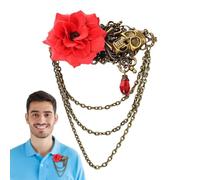 Per Capelli Steampunk Donna Spilla con Teschio di Rosa Decorativo con