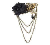 Per Capelli Steampunk Donna Teschio Gotico Rosa Vintage Con Decorazione A