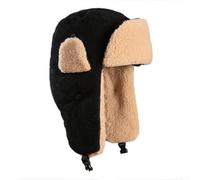 per cappello Invernale Corduroy Uomo Donna Orecchie Protette(Black)