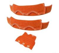 per cappello rigido per fodera in spugna di cotone resistente alla fiamma | Cotone ignifugo, assorbe il sudore, morbido tessuto traspirante, confezione da 2, arancione ad alta visibilità