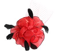 per cappello top a rete retrò da donna accompagnato da set fermagli capelli
