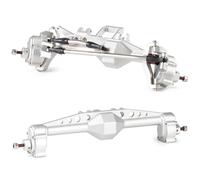 Per Capra Per LCG H10 Optic 1/10 Set Assali Portale Offset Alluminio 7075 Lavorato Macchina Con Supporto Servo BTA Telaio RC Crawler Reapir Ricambi Assi RC(Silver,1set)