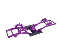 Per Capra Per SCX10 II VS4-10 1/10 RC Crawler Alluminio Per LCG Per Kit Telaio Con Cambio Doppio Servo Supporto Parti Di Aggiornamento Accessorio Per Auto RC(Purple)
