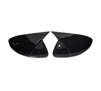 Per Captur 2019-2024 ABS Copertura Specchietto Retrovisore Laterale Tappo Ala Alloggiamento Porta Esterna Guscio Adesivo Parti Finitura Posteriori Auto Coperture Specchiet(Gloss Black)