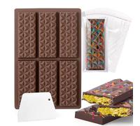 per caramelle al cioccolato, stampo in silicone per cioccolato - Vassoio per per cubetti di ghiaccio in silicone a 6 cavità - Stampo per torte in per dolci, caramelle, snack al