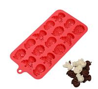 Per Caramelle Natalizie | 15 Cavità Forme Antiaderente,Stampo in Silicone Alimentare per le Feste,Per Feste Vacanze Casa Cucina Cioccolato Cottura