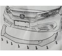 Per Carbonio Paint Spoiler Fronte Splitter per Hyundai Grand Santa Fé Diffusore