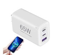 per caricabatterie da muro per telefono - Adattatore USB multiporta da 65 W, blocco di ricarica intelligente | Alimentatore per Cellulari Tablet Laptop Cuffie Fotocamere Viaggi