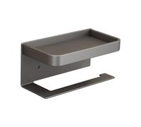 per carta igienica per trapano con ripiano lunghezza 17,6 cm alluminio grigi