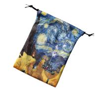per carte dei tarocchi - Borsa con coulisse in velluto 13 x 18 cm, interno foderato morbido, chiusura sicura, tessuto leggero e resistente | Oracle Deck Storage, Dice Holding, trasporto