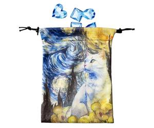 per carte dei tarocchi - Borsa con coulisse in velluto 13 x 18 cm, interno foderato morbido, chiusura sicura, tessuto leggero e resistente | Oracle Deck Storage, Dice Holding, trasporto