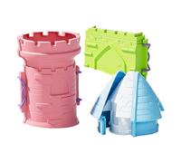 Per Castelli Di Sabbia | Set Giocattoli da Spiaggia per Castelli di Sabbia - Set 3 Pezzi Interattivo Sensoriale Estivo Regalo Compleanno Viaggio Vacanze