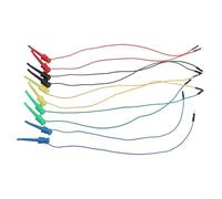 Per cavi elettrici con isolamento in silicone e clip a gancio per basetta per connessioni sicure in test elettronici e circuiti (maschio)