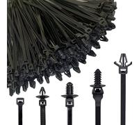 per cavi Self Locking - 160 pezzi in filo di nylon | ritorni per fascio elettrico, supporto auto, gestione dei cavi sostenibile, workshop