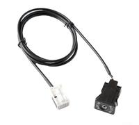 Per cavo di ingresso AUX E60, adattatore audio E90 a 12 pin, estensione stereo per auto, cablaggio interruttore Aux, per cavo musicale E65 E66, connettore per dispositivo portatile, E81 E82 Aux Port