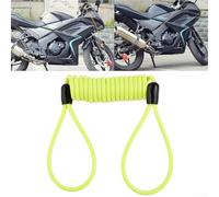 per cavo Disco per moto 4mm per acciaio Plastica per cavo Disco | Colore vivace, avviso visivo furto, cavo spirale 120cm, previene guida con freno bloccato
