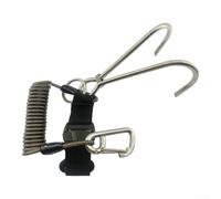 per cavo Spirale per tpu Gancio Corallo Subacqueo Nero per | Rivestimento per tpu nero, per cavo spiralato flessibile, protegge usura, lunghezza 1.25m, uso versatile(Black)