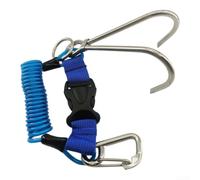 per cavo Spirale per tpu Gancio Corallo Subacqueo Nero per | Rivestimento per tpu nero, per cavo spiralato flessibile, protegge usura, lunghezza 1.25m, uso versatile(Blue)
